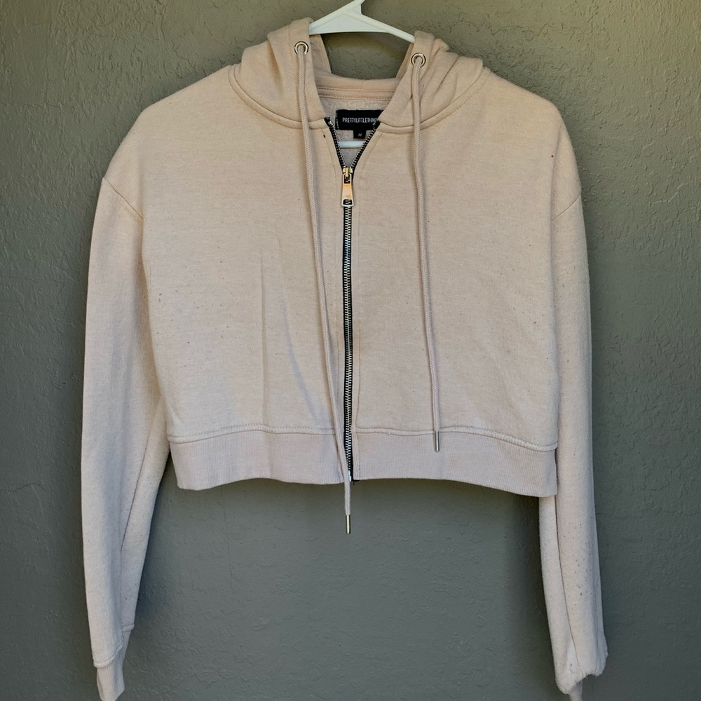 Cream Croptop Jacket